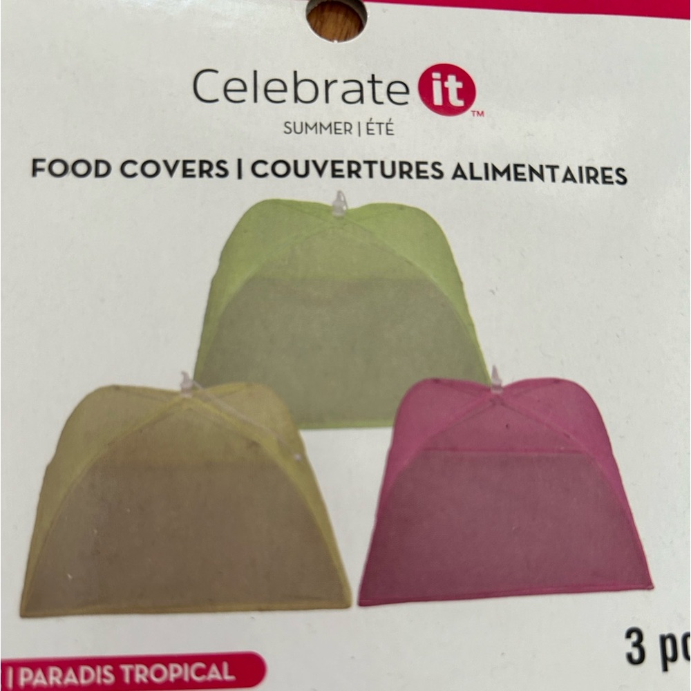 Food Covers 3pck Tropical paradise